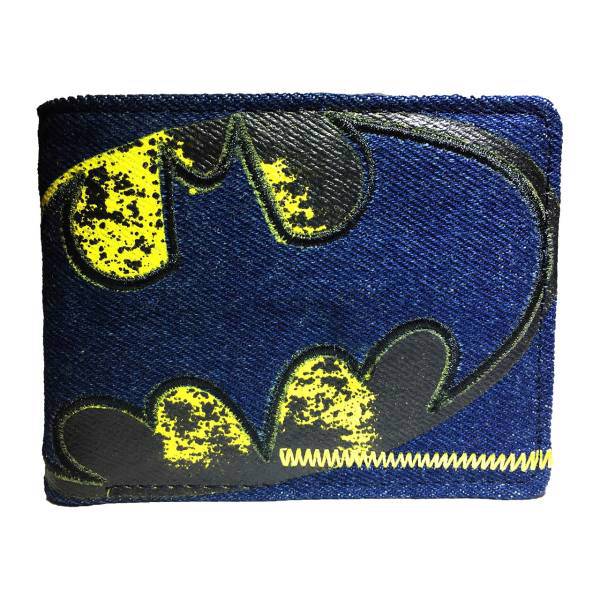 کیف پول بیو ورد مدل Batman Blue Jeans