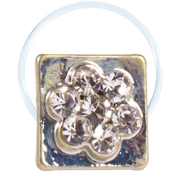 انگشتر پا طرح گل مربعی مدل Toe Ring