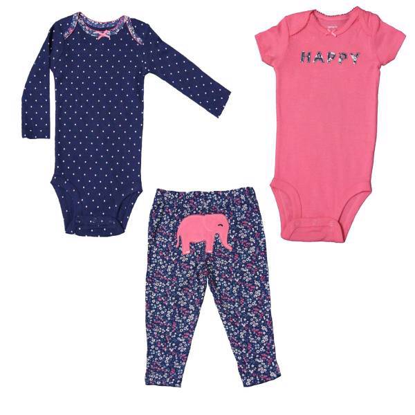 ست لباس دخترانه کارترز مدل 485، Carters 485 Girl Clothing Set