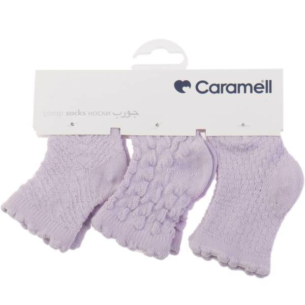 جوراب کارامل مدل COK2393L بسته 3 عددی، Caramell COK2393L Socks Pack Of 3