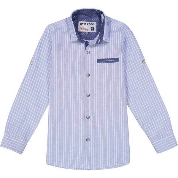 پیراهن آستین بلند پسرانه سون پون مدل 53322، Seven Poon 53322 Long Sleeve Shirt For Boys