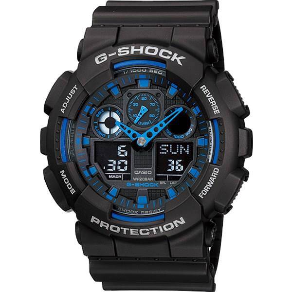 ساعت مچی عقربه ای مردانه کاسیو جی شاک GA-100-1A2DR، Casio G-Shock GA-100-1A2DR