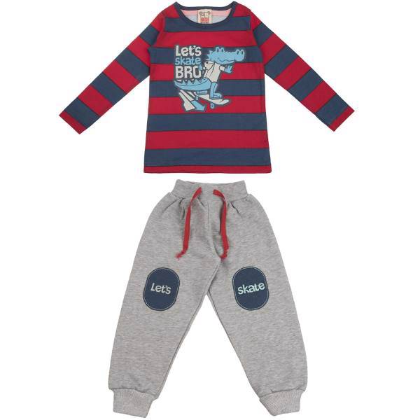 ست لباس پسرانه موشی مدل 16S1-027، Mushi 16S1-027 Boys Clothes Set