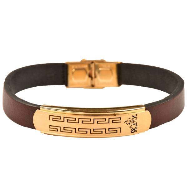 دستبند چرمی کهن چرم طرح ورساچه مدل BR102-16، Kohan Charm Versace BR102-16 Leather Bracelet