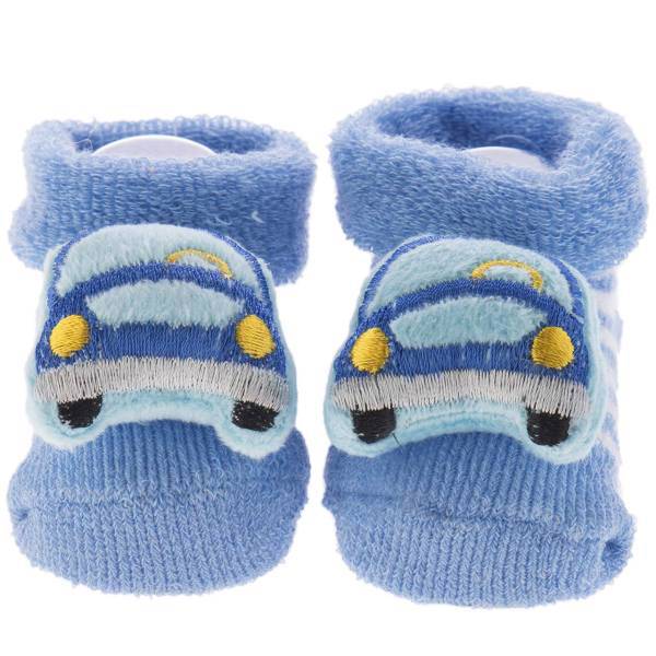 جوراب عروسکی بیبی ساکس طرح ماشین، Baby Socks Car Puppet Footwear