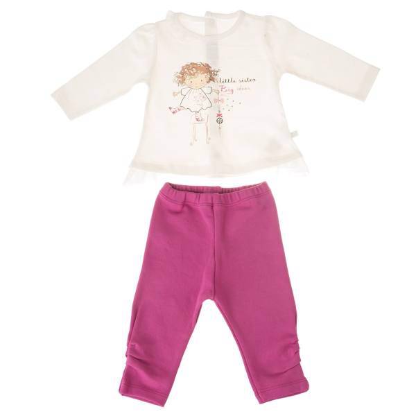 ست لباس دخترانه فیورلا مدل Fio2707، Fiorella Fio2707 Baby Girl Clothing Set