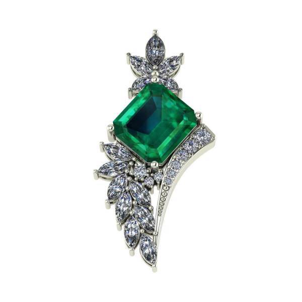 آویز طلا اونیکست مدل Emerald 2224، Onixset 2224 Emerald Gold Pendant