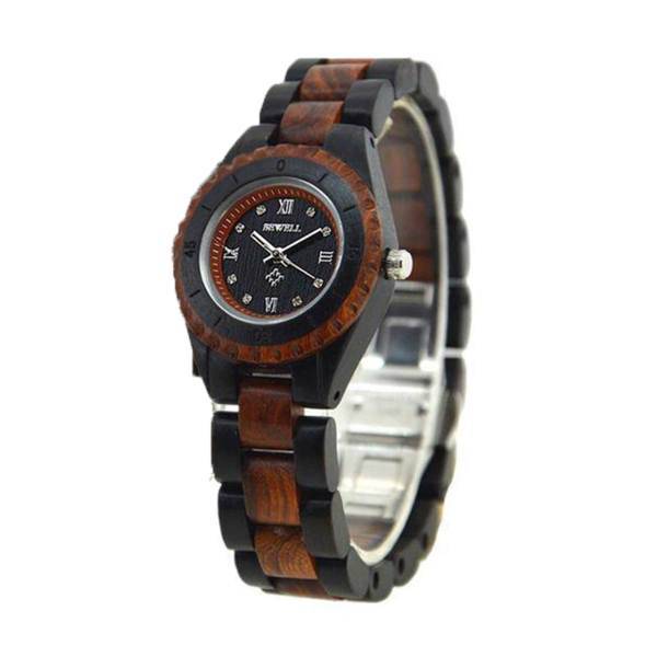 ساعت مچی عقربه ای چوبی زنانه بیول مدل RW79، Bewell RW79 Wooden Watch for Women