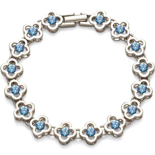 دستبند زنجیری الیور وبر مدل گل تنها 202-2814، Oliver Weber 2814-202 Floral Bracelet