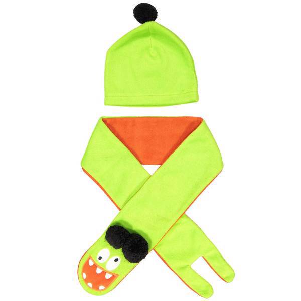 ست کلاه و شال گردن کودک دینو مدل 15STK-CILGN، Deno 15STK-CILGN Baby Hat And scarf Set