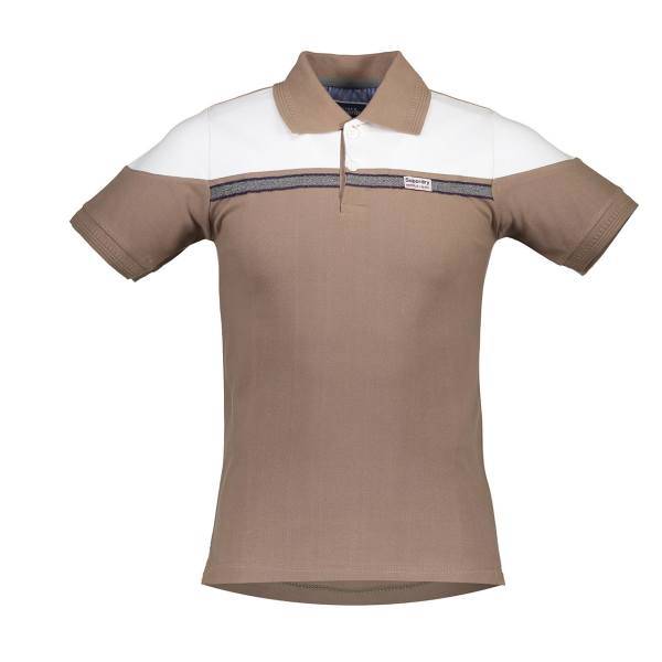 پولو شرت مردانه آترین مدل BrownWhite، Atrin BrownWhite Polo Shirt For Men