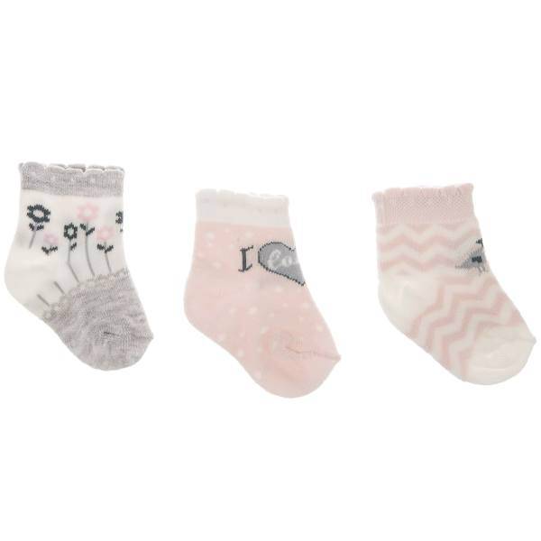 جوراب کودک یومسه مدل 39543 بسته 3 عددی، Yumese 39543 Baby Socks Pack Of 3