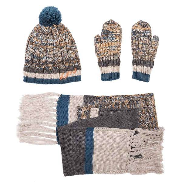 ست شال و کلاه و دستکش مونته مدل 23، Monte 23 Hat And Scarf And Gloves Set