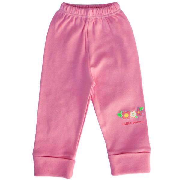 شلوار نوزادی آدمک مدل Little Rabbit Pink، Adamak Little Rabbit Pink Baby Pants