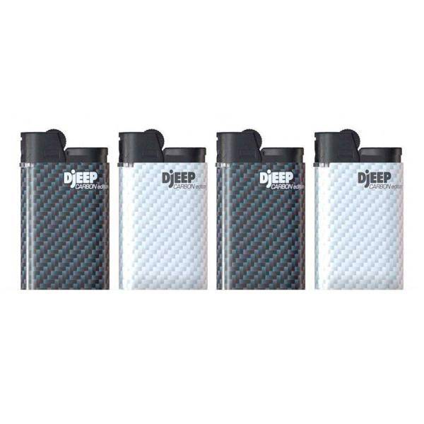 فندک دیجیپ مدل کربن بسته 4 عددی، Djeep Carbon Fiber Lighter Pack Of 4