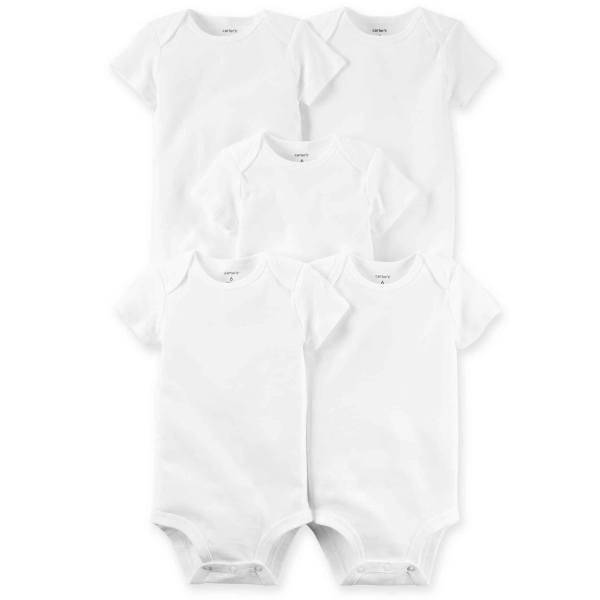 زیر دکمه دار آستین کوتاه کارترز لاو مدل 10022 بسته 5 عددی، carters 10022 sleeveless suit baby