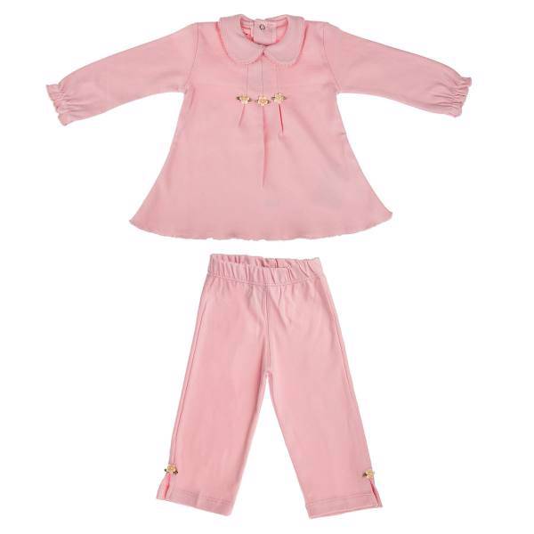 ست لباس دخترانه آدمک مدل 1153011P، Adamak 1153011P Baby Girl Clothing Set