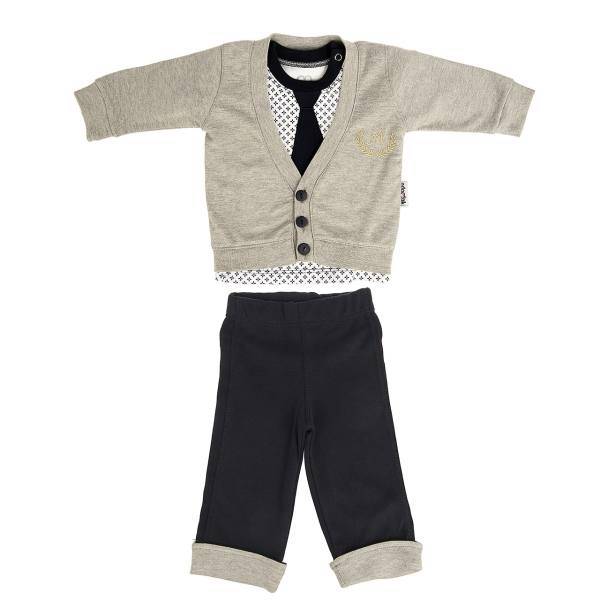 ست لباس پسرانه آدمک مدل 2628001، Adamak 2628001 Baby Boy Clothing Set