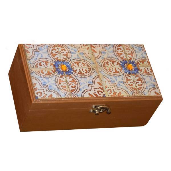 جعبه جواهرات بهار طرح سروناز مدل 006، sarvenaz 006 bahar jewlery wood box