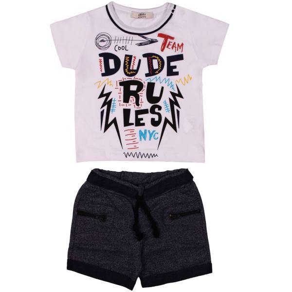 ست لباس پسرانه سیکابی مدل 7558، CiKOBY 7558 Boy Clothes Set