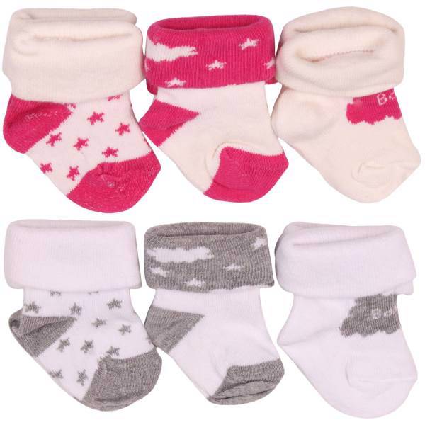 جوراب کودک آلدیانا مدل 06 بسته 6 عددی، Aldiana 06 Baby Socks Pack Of 6