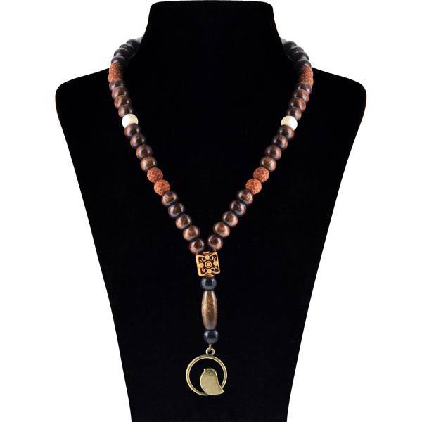گردنبند چوبی تک گالری M004، Tak Gallery M004 Wooden Necklace