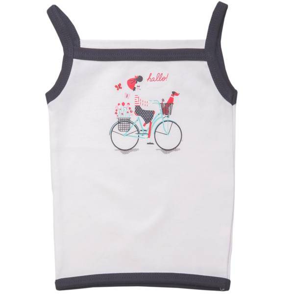 زیرپوش رکابی تیک تاک طرح دوچرخه خالدار، Tik Tak Bicycle Guttate Baby Singlet