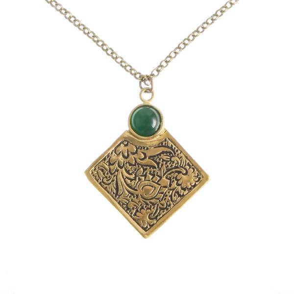 گردنبند برنجی گلناز گالری کد 213003