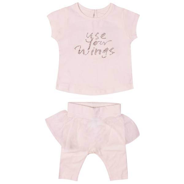 ست لباس دخترانه سیکابی مدل 7507، CiKOBY 7507 Baby Girl Clothing Set