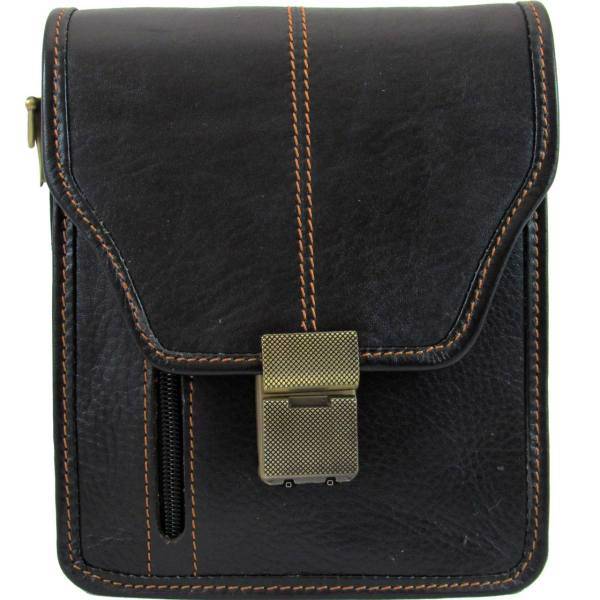 کیف رودوشی مردانه چرم طبیعی برندزکالا مدل BK-621، Model BK-621 Passport Shoulder Bag
