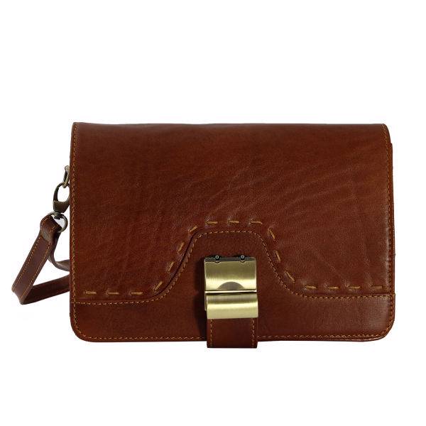 کیف دستی چرم طبیعی مروارید مدل 4004، morvarid charm 4004 leather hand bag