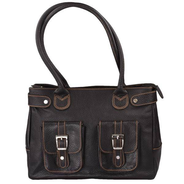 کیف دوشی چرم طبیعی کهن چرم مدل V89-3، Kohan Charm V89-3-Leather shoulder Bag