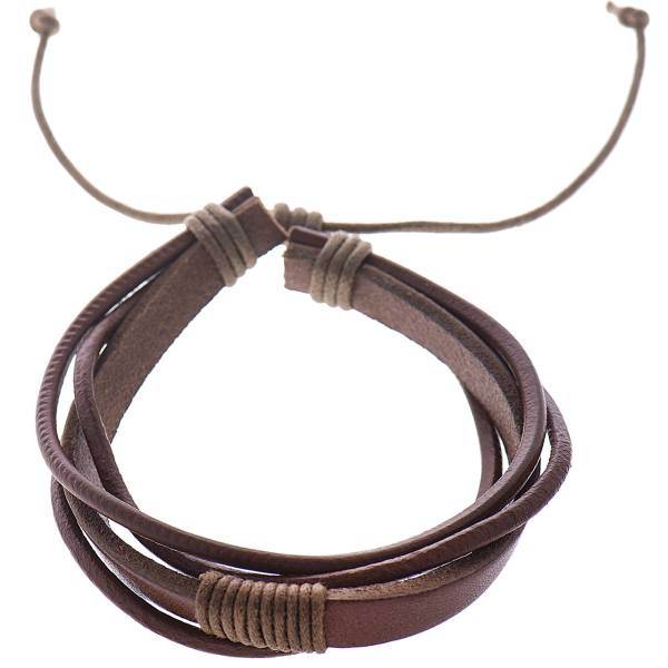 دستبند چرمی جی دبلیو ال مدل B15142، JWL B15142 Bracelets