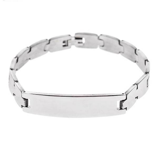 دستبند زنجیری پلاک‌دار جی دبلیو ال مدل B15102، JWL B15102 Bracelets