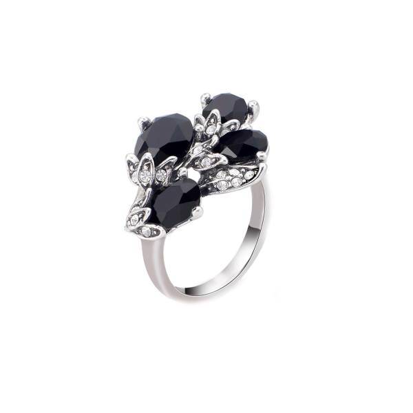 انگشتر ایزابلا مدل یاقوت سیاه، Izabella Black ruby Ring