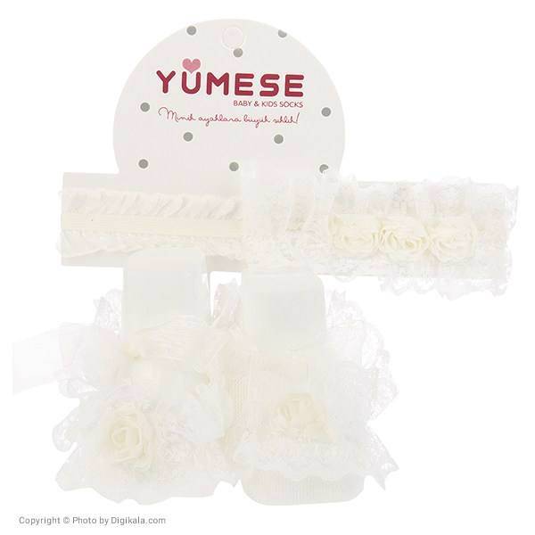 ست هدبند و پاپوش صدفی یومسه مدل 3761، Yumese S 3761 Headband footwear