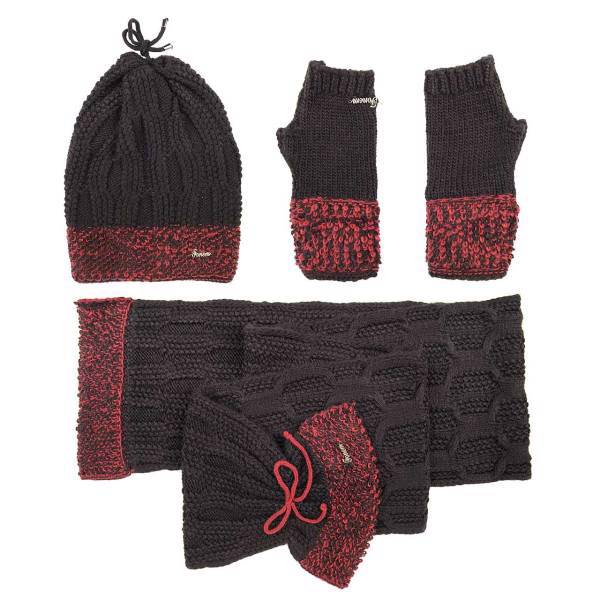 ست شال و کلاه و دستکش مونته مدل 26، Monte 26 Hat And Scarf And Gloves Set