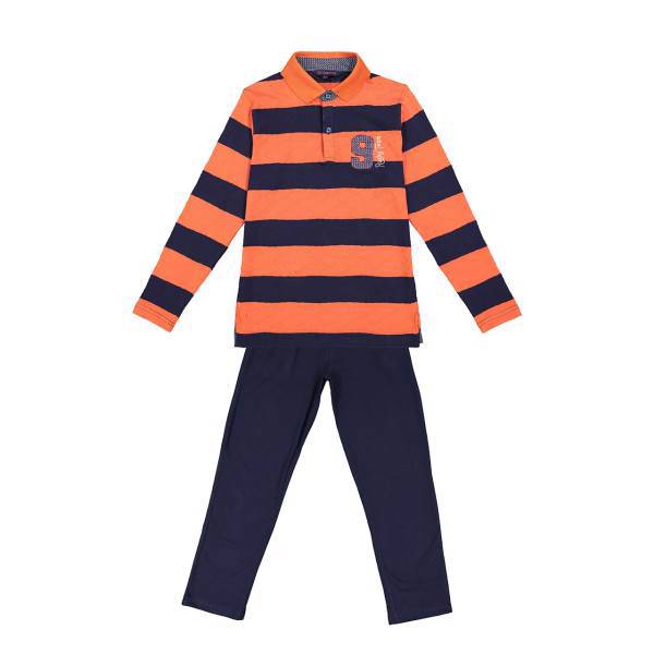 ست تی شرت و شلوار پسرانه ولنتاین مدل 1396، Valentine 1396 T-Shirt And Trousers For Boys