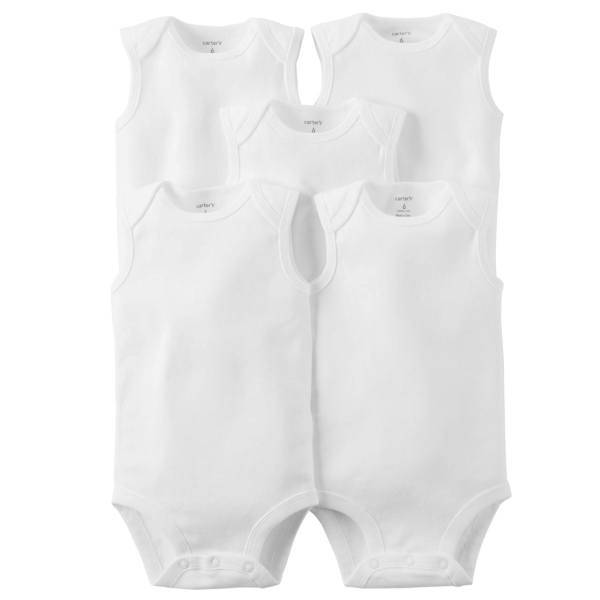 زیر دکمه دار رکابی کارترز لاو مدل 1002 بسته 5 عددی، carters 1002 sleeveless suit baby