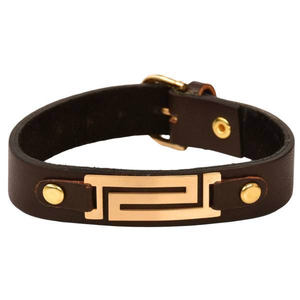 دستبند چرمی کهن چرم طرح مفهومی مدل BR11-15، Kohan Charm BR11-15 Leather Bracelet