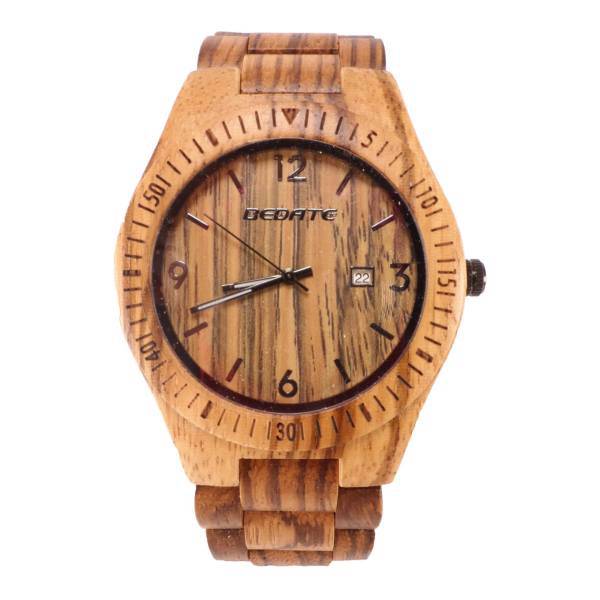 ساعت مچی عقربه ای چوبی مردانه بیدیت مدل RW62، Bedate RW62 Wooden Watch for Men