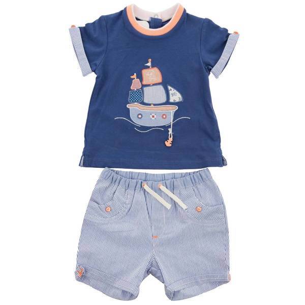 ست تی شرت و شلوارک نوزادی مایورال مدل MA 1220040، Mayoral MA 1220040 Tshirt And Short Pants For Babies