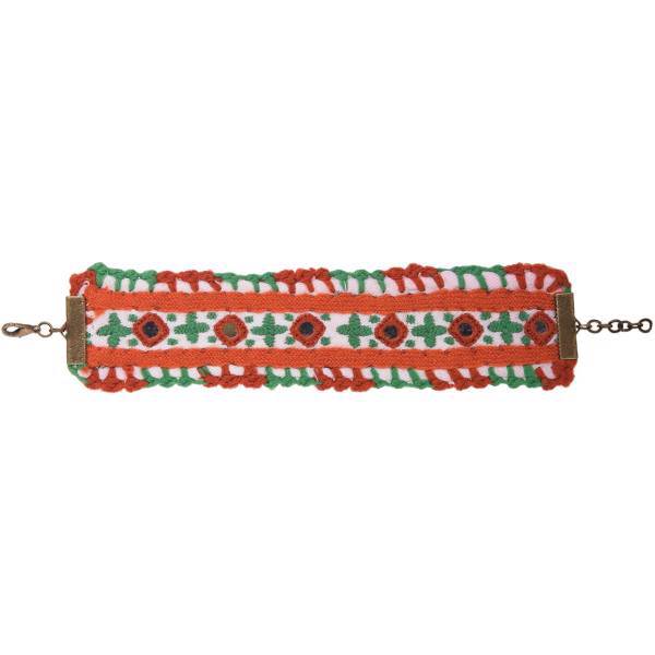 دستبند سوزن دوزی گالری آرژه طرح دانه برف مدل 00-08، Arzhe 08-00 Snowflake Needlework Bracelet