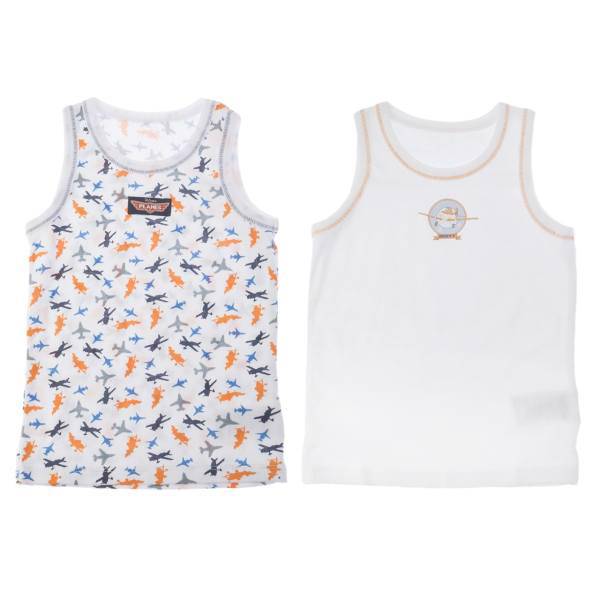 ست زیرپوش رکابی مادرکر مدل B3499 بسته 2 عددی، Mothercare B3499 Baby Clothes Singlet Set Packo 2