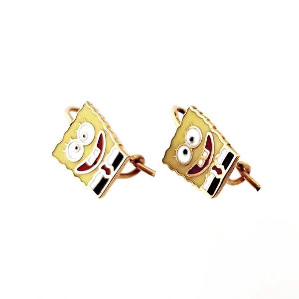 گوشواره طلا 18 عیار گالری آمانژ مدل D328