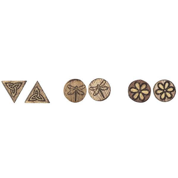 گوشواره کارول مدل CAH001 بسته 3 عددی، Carol CAH001 Earring Pack Of 3