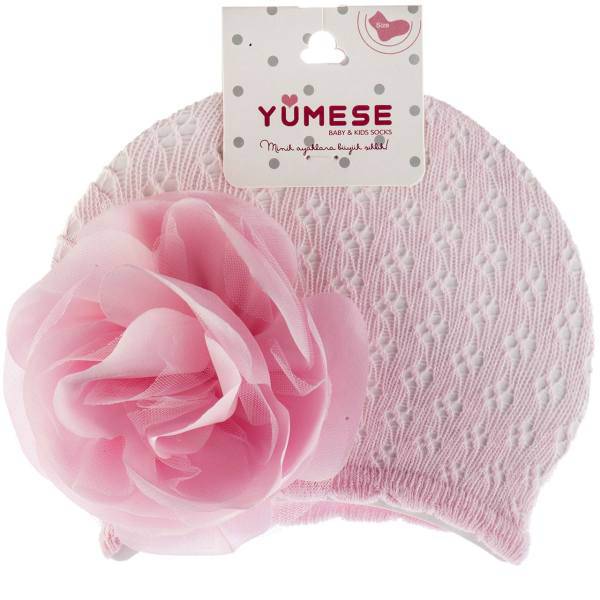 کلاه نوزاد صورتی یومسه مدل 3793، Yumese P 3793 Baby Hat