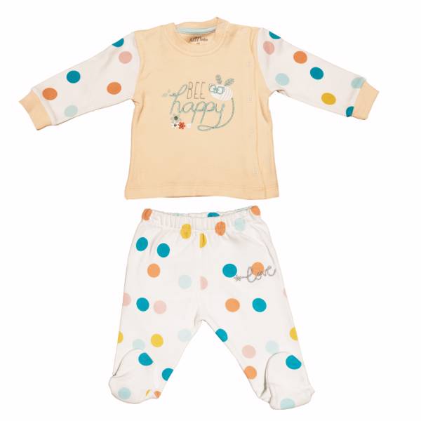 ست لباس دخترانه عزیز به به مدل 2775، Aziz Bebe 2775 Girls Clothing Set