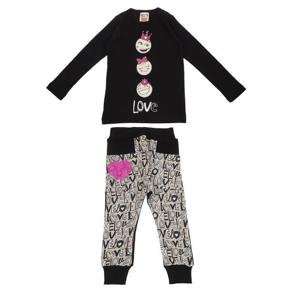 ست لباس دخترانه موشی مدل 16S1-015، Mushi 16S1-015 Baby Girl Clothing Set