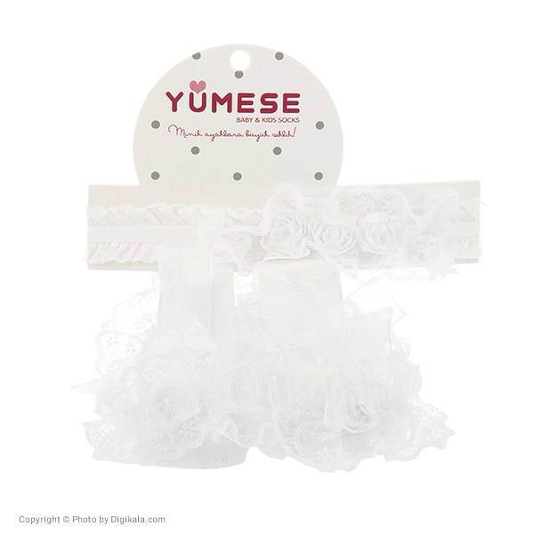 ست هدبند و جوراب یومسه مدل 3761، Yumese 3761 Headband And Socks Set